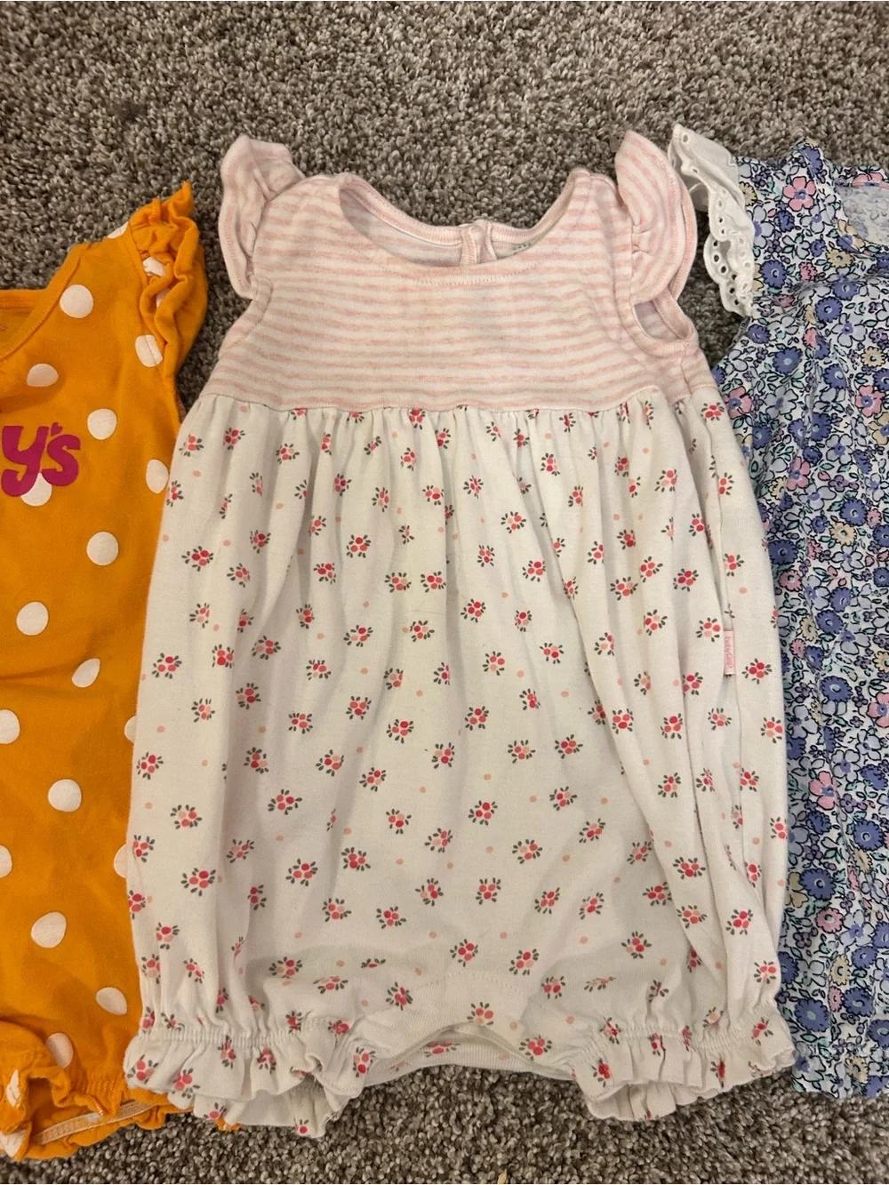 Lot of 3 Toddler Girl Rompers Size 18 months